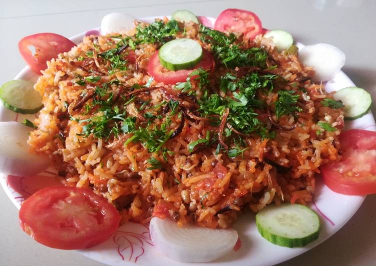 Restaurant Style Mataki Pulav