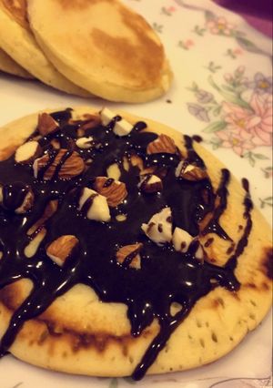 صورة لوصفة بان كيك بصوص الأوريو