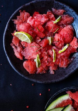 Una foto de Sandía 🍉 en ensalada fácil