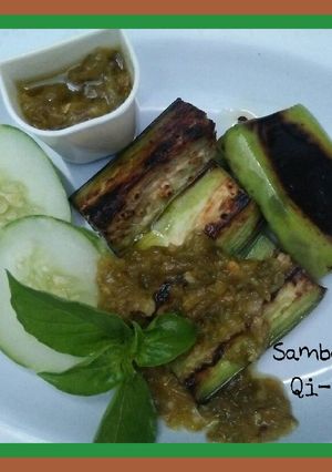 Foto resep Sambal Ijo sehat sedikit minyak
