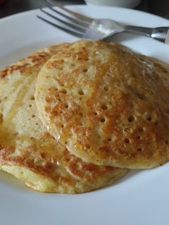 Una foto de Pancakes de manzana🥞🍎🥛!!!