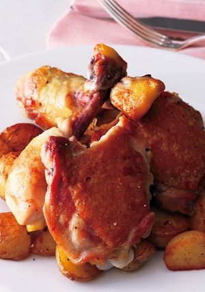 東販小食堂：香煎雞腿肉 的食譜成品照片