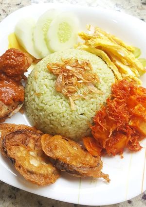 Foto resep Nasi uduk hijau 💚🍀