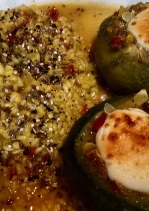 Una foto de Zapallitos rellenos con arroz yamaní
