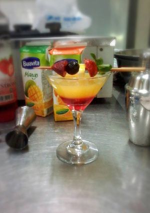 Foto resep Summer sunset mocktail