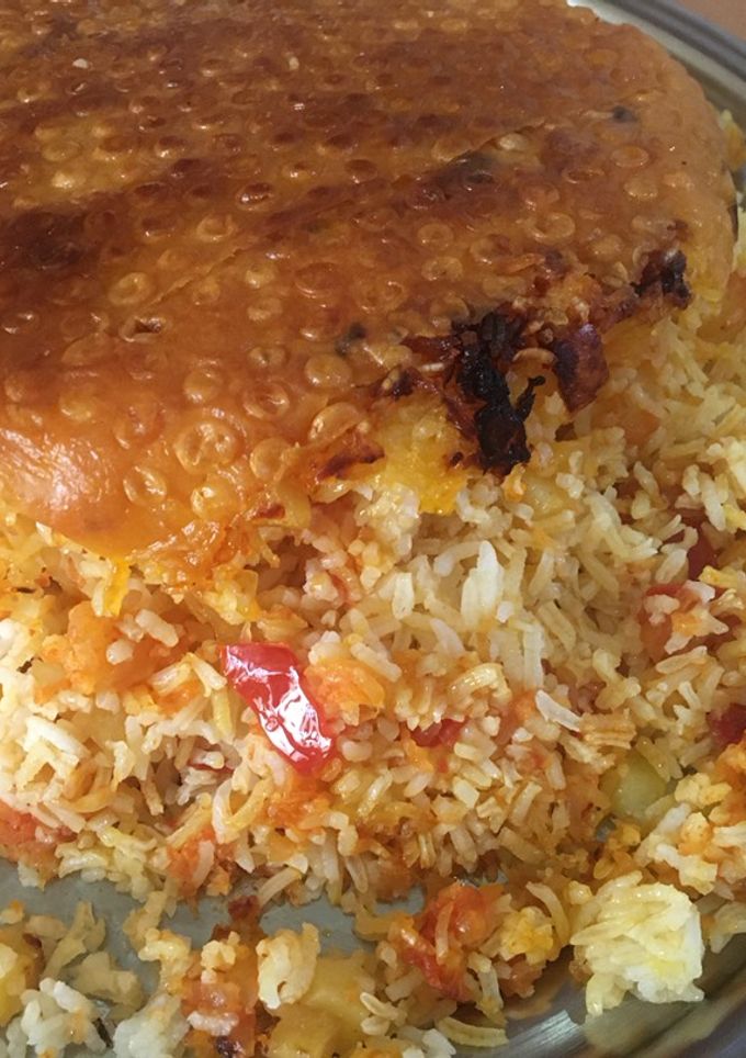 عکسی از دستور استانبولی با ته دیگ نون