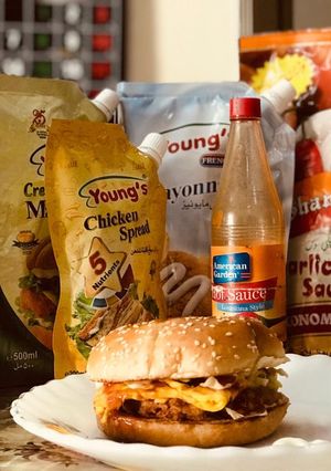 A picture of Cafe Style Shami BurGer 🍔.