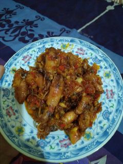 Foto resep Cumi asin pedas