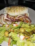 Calamar a la plancha con salsa Mery