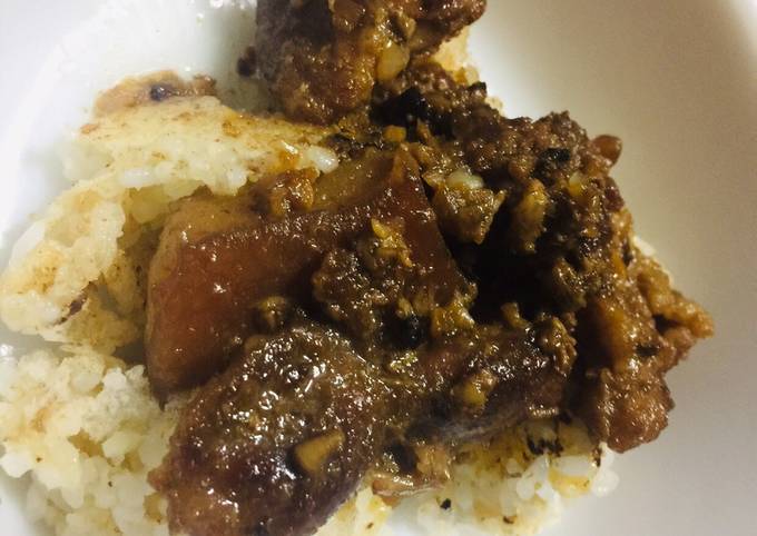 Recipe of Award-winning Thrice-Cooked Adobo (Pork or Chicken)