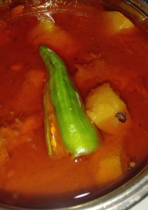 A picture of Chicken Aloo Recipe.