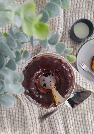 Foto de Bolo de cenoura com cobertura de chocolate