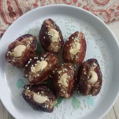 Stuffed khajoor Mithai A picture of Stuffed khajoor Mithai.