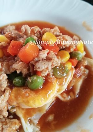 รูปของ อาหารเด็ก ไข่ดาวทรงเครื่อง