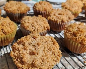 Ultimate, Prepare Apple Walnut Crumble Muffins Delicious Perfect