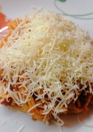 Spagetti löncshússal 🍝 recept fotója