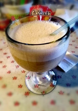 Una foto de Licuado de plátano y chocolate
