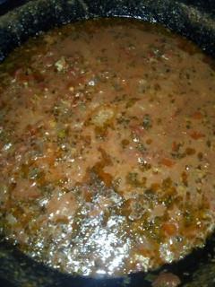 Una foto de Salsa roja