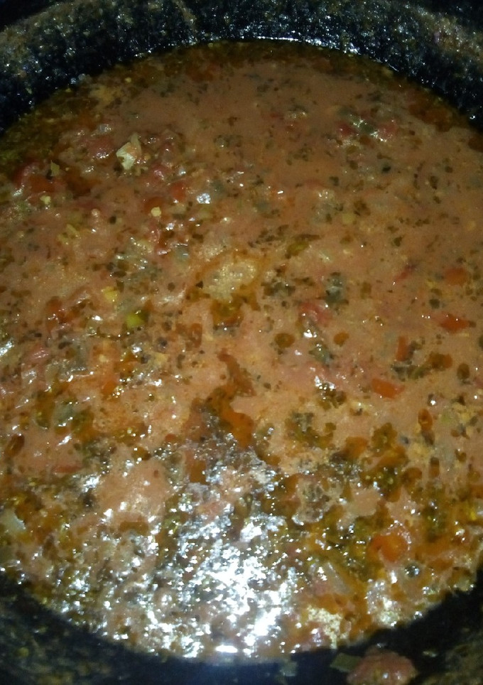 Una foto de Salsa roja