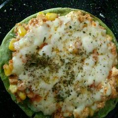 A picture of Palak Pizza.