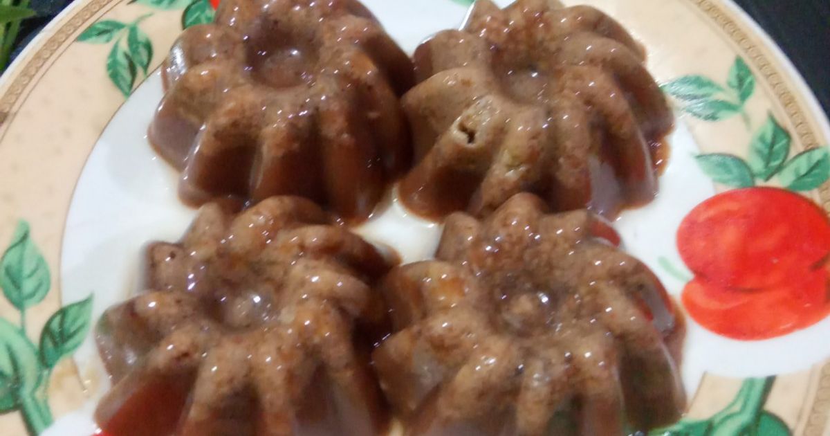 Puding jely cokelat roti