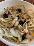 Insalata di finocchi e gamberi