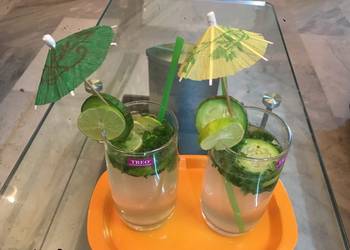 Without Fail Prepare Recipe Mojito  Mocktail with Lemon Cucumber and Mint Practical Delicious
