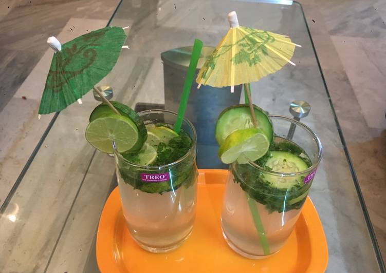 Mojito - Mocktail with Lemon Cucumber and Mint Mojito - Mocktail with Lemon Cucumber and Mint