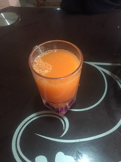 A picture of Pineapple & carrot juice🥕🍍.