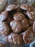 Kue coklat almond spekoek