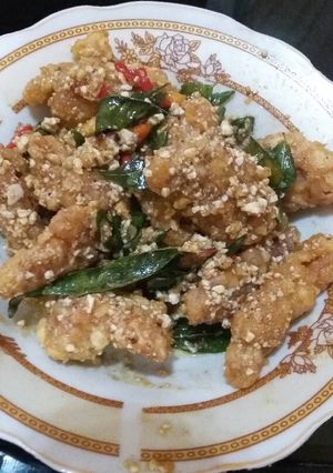 Foto resep Ayam Telor Asin / Salted egg chicken