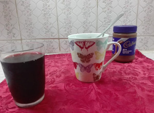 Una foto de Pastelito al microondas de chocolate!
