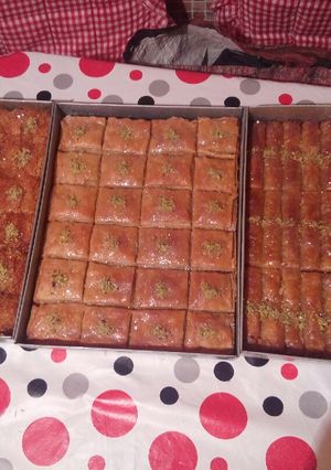 صورة لوصفة بقلاوة بعجينة الفيلو