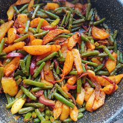 Humble Duo Delight: French Beans and Potato A picture of Humble Duo Delight: French Beans and Potato.