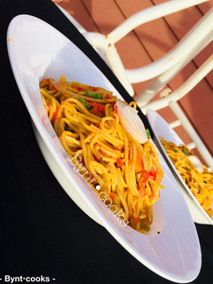 A picture of Locust-beans jollof pasta.
