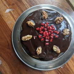 A picture of Fruit and walnut cake.