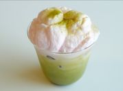 A picture of matcha latte