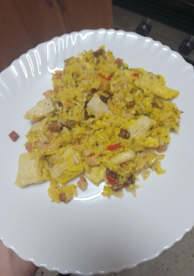 Una foto de Arroz tipo hindú