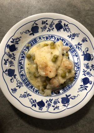 Una foto de Merluza con salsa verde
