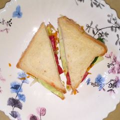 A picture of Vegetable sandwich.