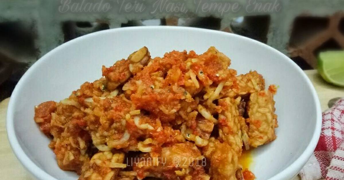 Resep Balado Teri Nasi Tempe Enak oleh dapoer ummu4A 