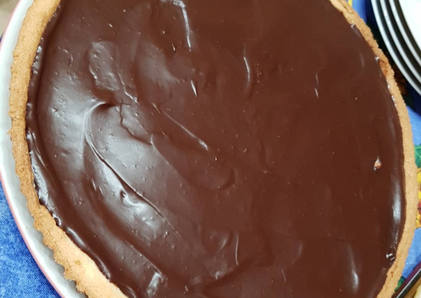 Tarte aux deux chocolats