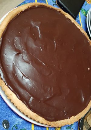 Une photo de Tarte aux deux chocolats