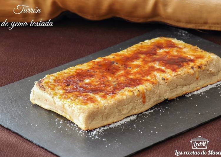 Turrón de yema tostada