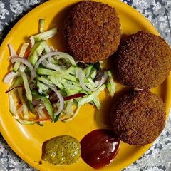 A picture of Hara bhara kabab recipe.