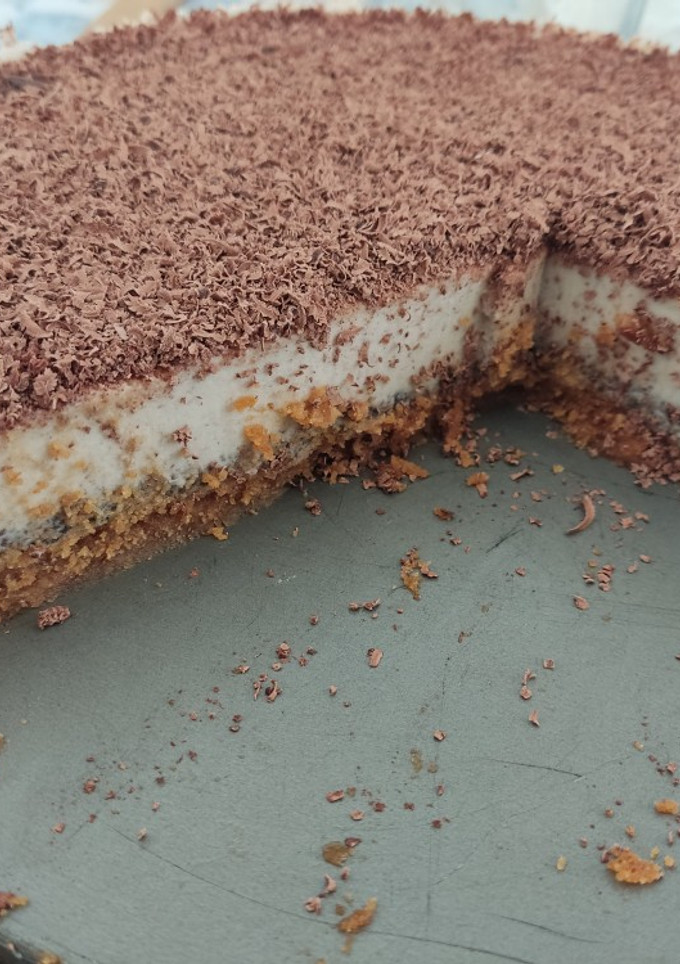Una foto de Pastel de turrón