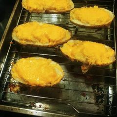 A picture of Loaded potato skins.