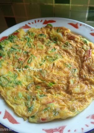 Foto resep Telur Dadar Sawi Hijau