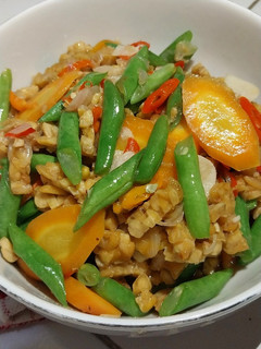 Foto resep 19) Oseng Buncis Wortel Tempe