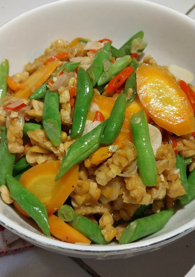 Foto resep 19) Oseng Buncis Wortel Tempe